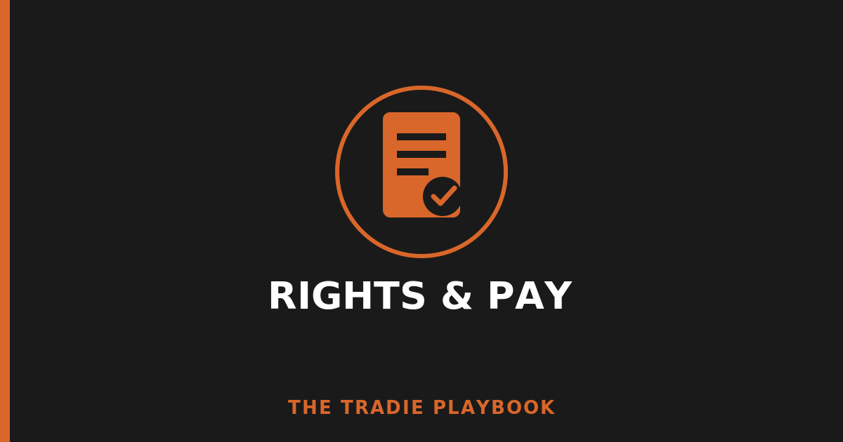Rights & Pay category icon — The Tradie Playbook